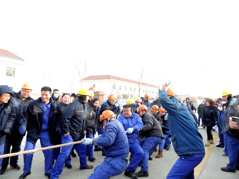 寧夏藍豐舉行迎新年職工拔河、跳繩比賽